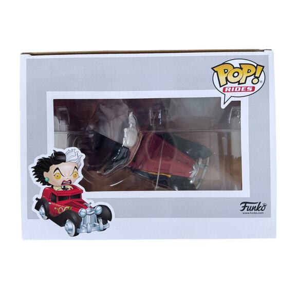 Funko Pop Cruella in Car 61 Disney Villains NEW Dalmatians Hot Topic Exclusive - Picture 6 of 8